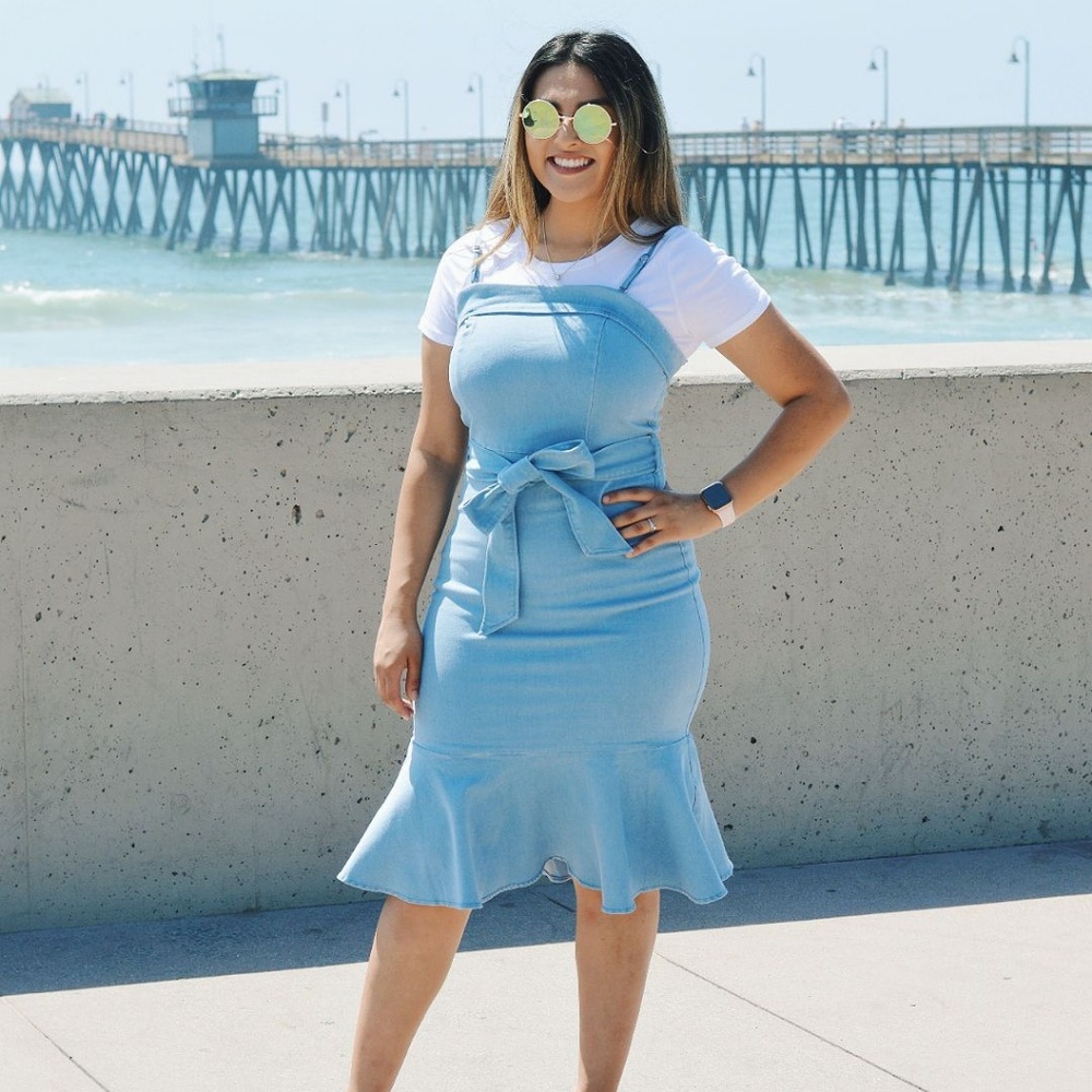 Midi Denim Dress